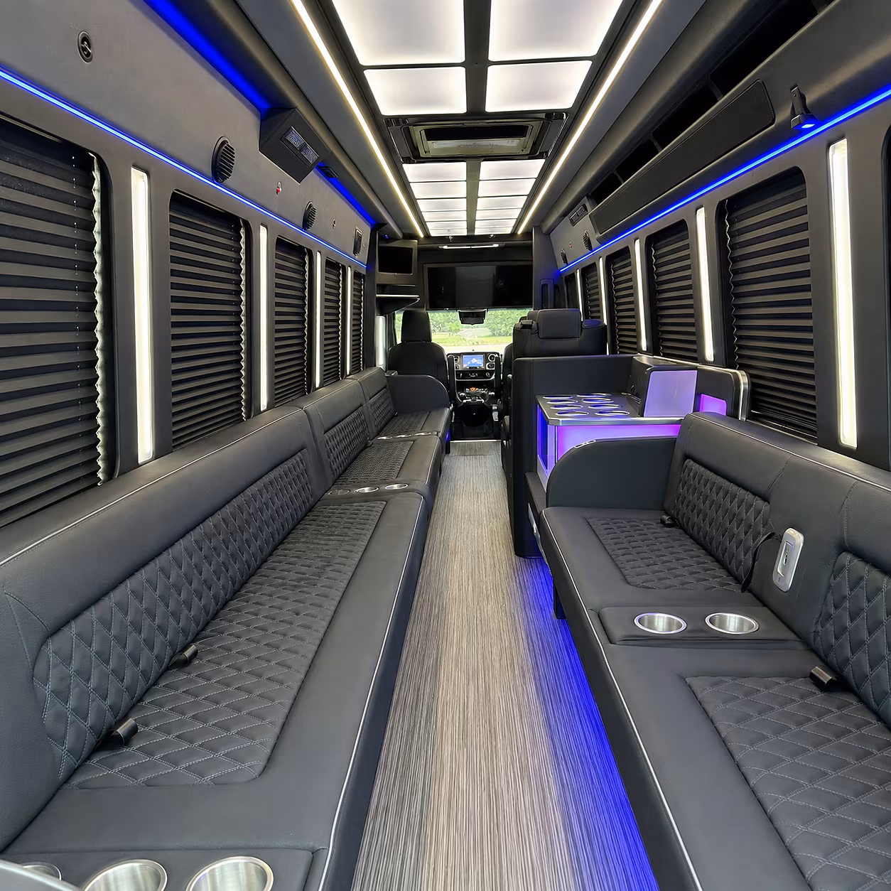 airport bus rentals for large events conventions near mount pleasant