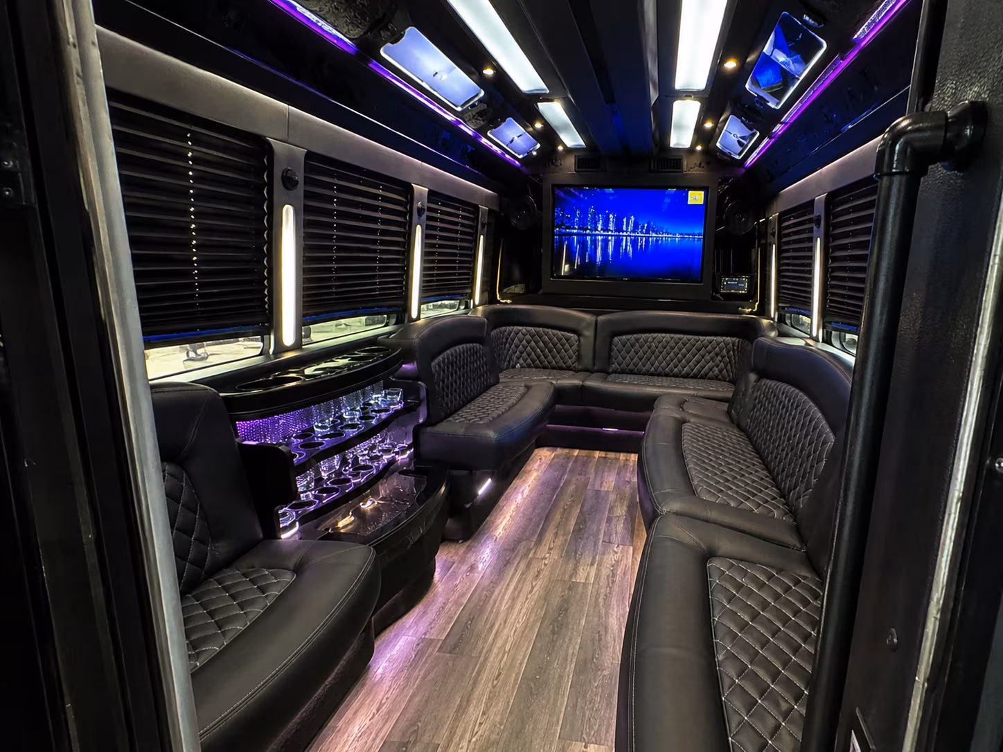 birthday bus rentals for large groups heading to concerts and events near mount pleasant