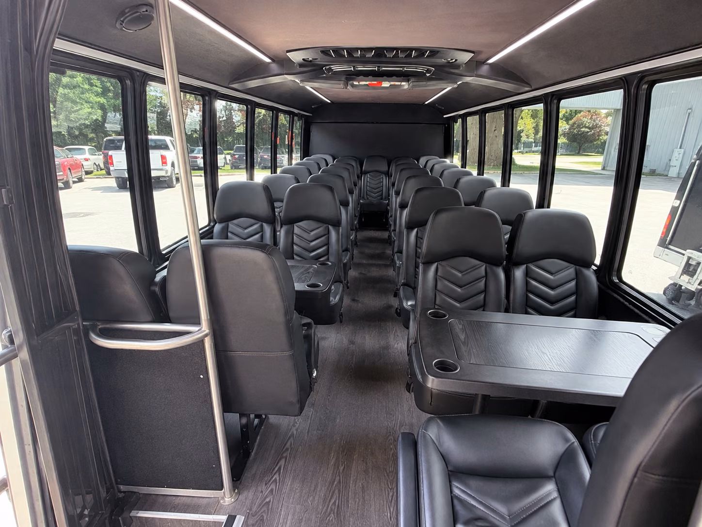 mount pleasant 18 passenger minibus inside