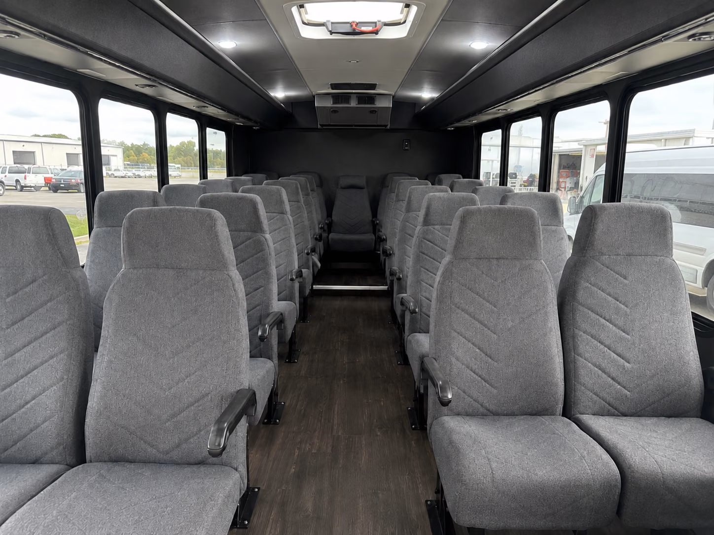 mount pleasant 18 passenger minibus interior