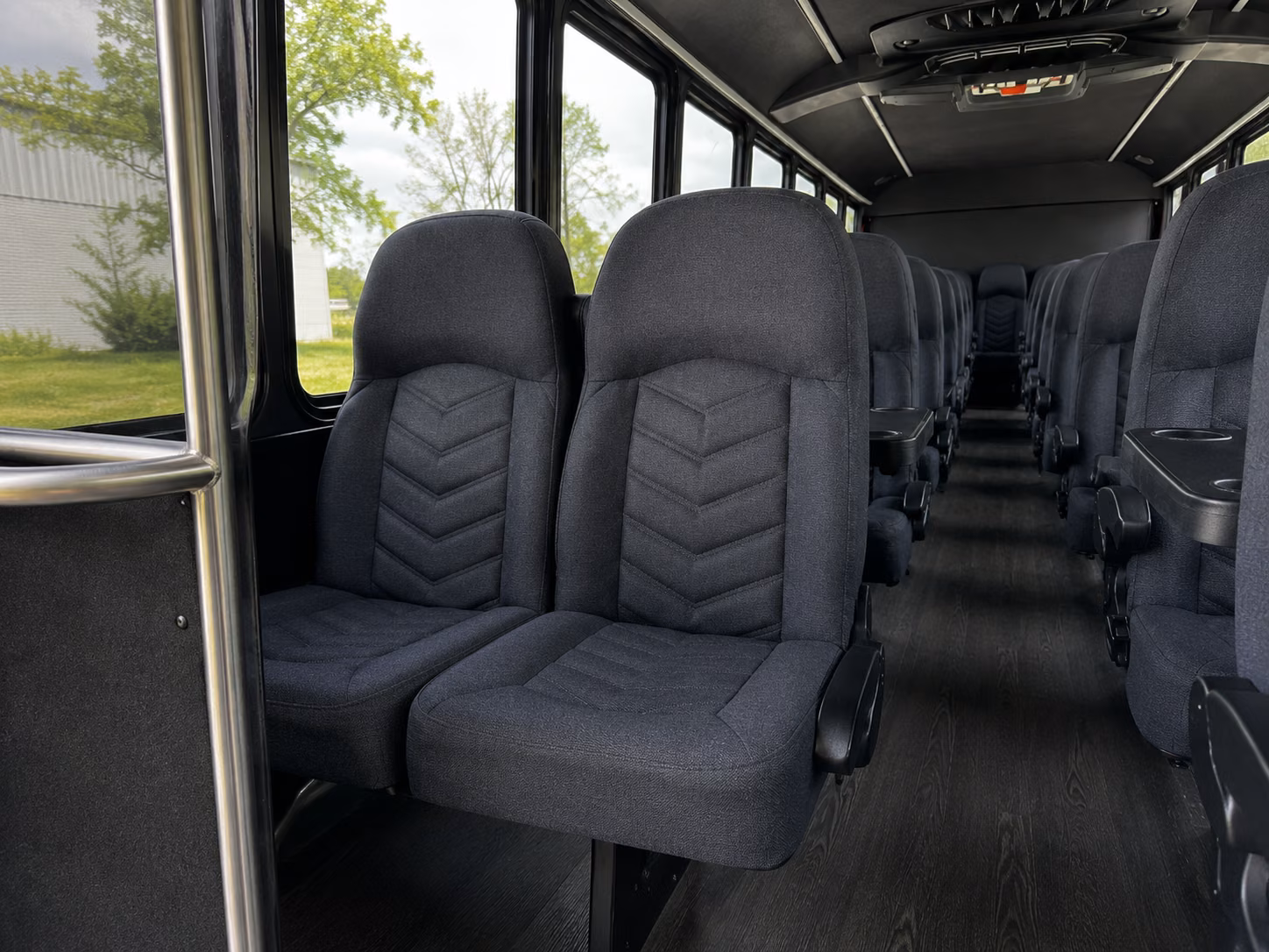 mount pleasant 20 passenger minibus inside