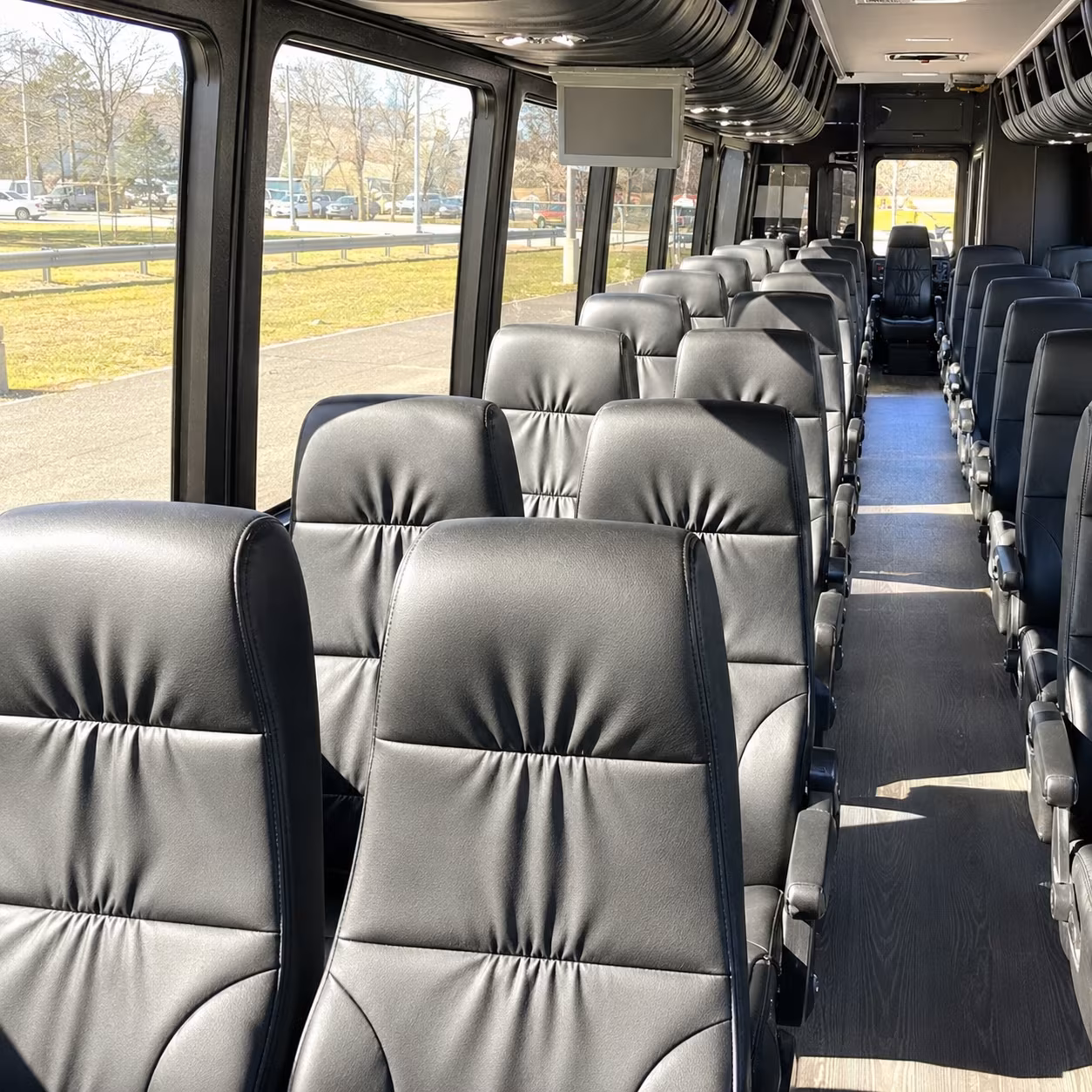 mount pleasant 25 passenger minibus inside