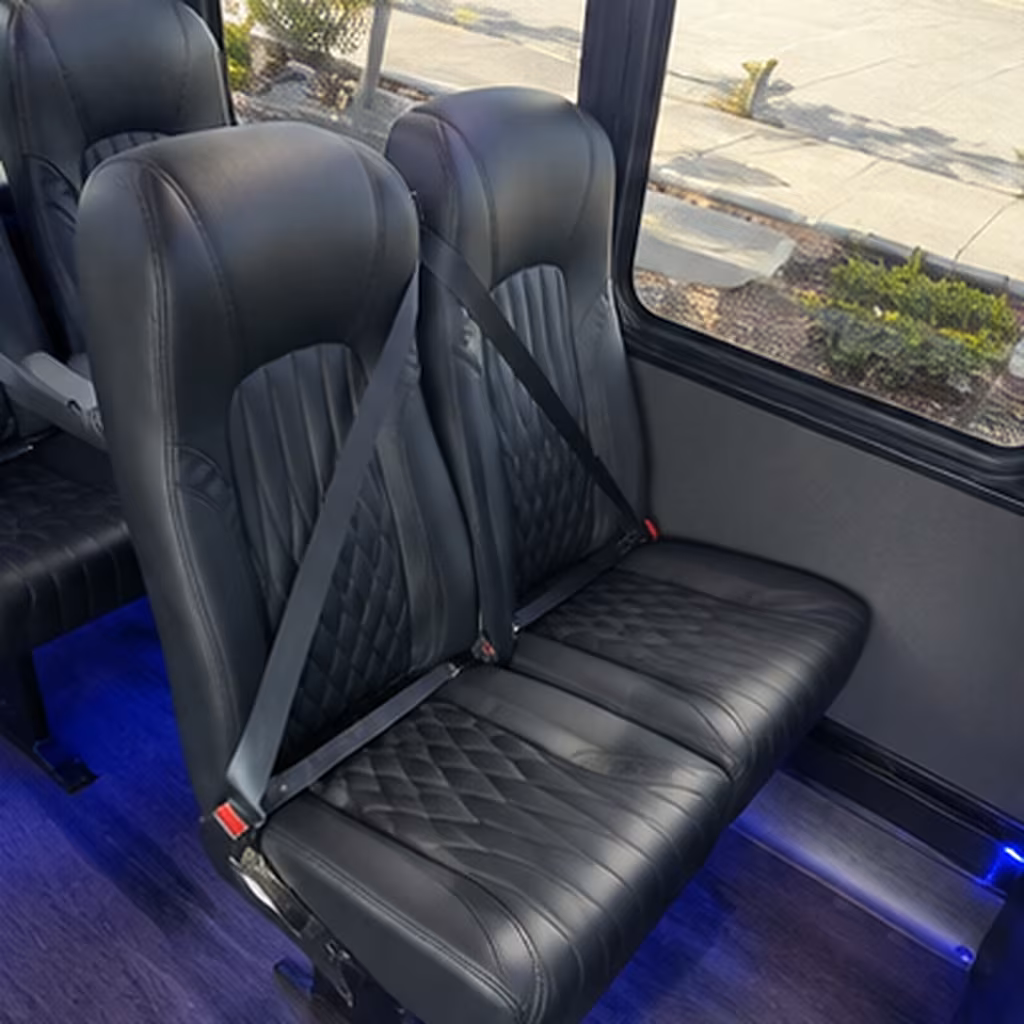 mount pleasant 25 passenger minibus interior