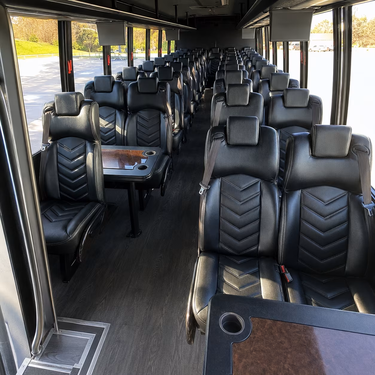 mount pleasant 30 passenger minibus interior