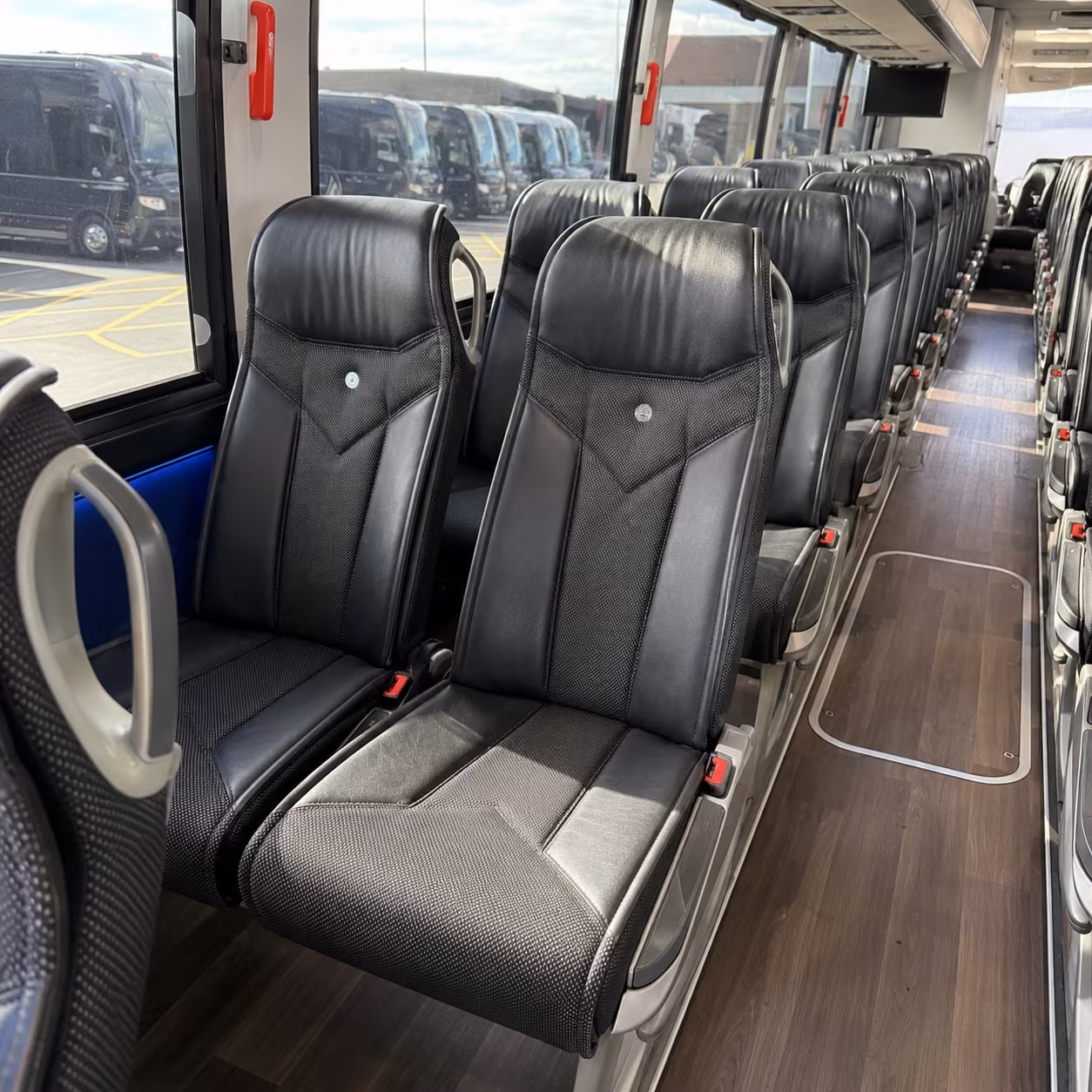 mount pleasant 40 passenger charter bus interior
