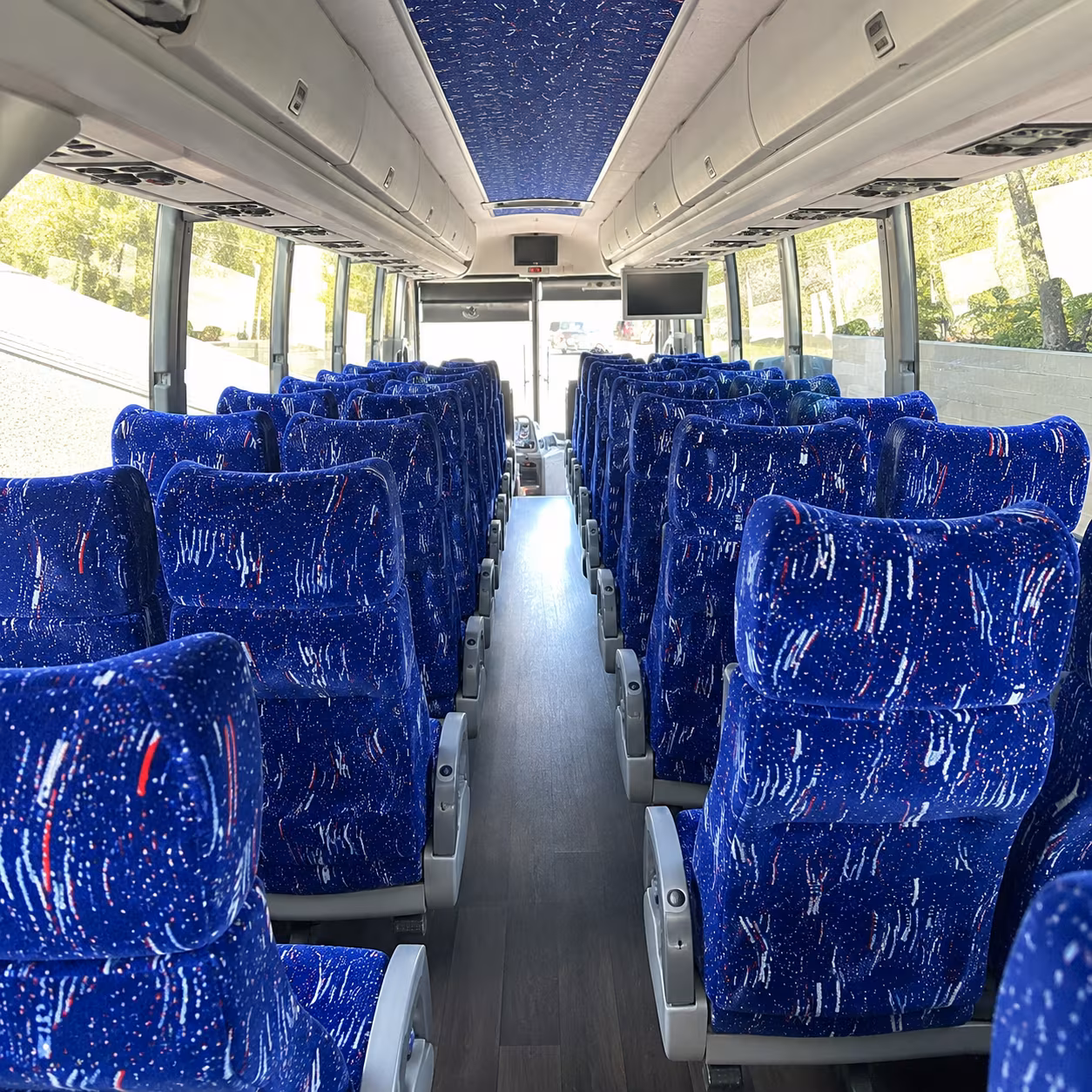 mount pleasant 50 passenger charter bus interior