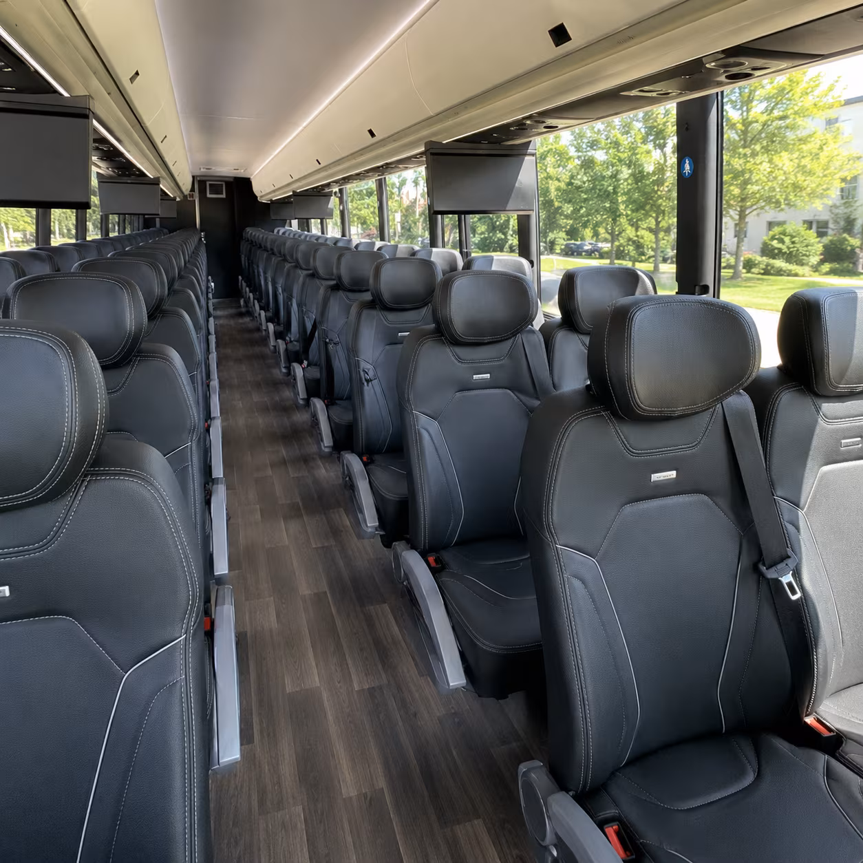 mount pleasant charter bus inside