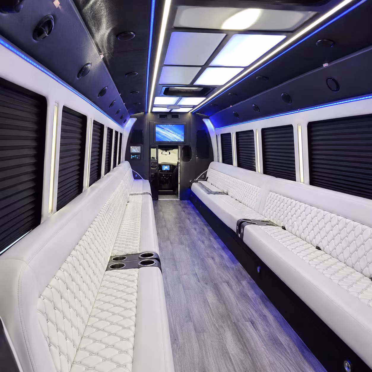 mount pleasant party bus inside