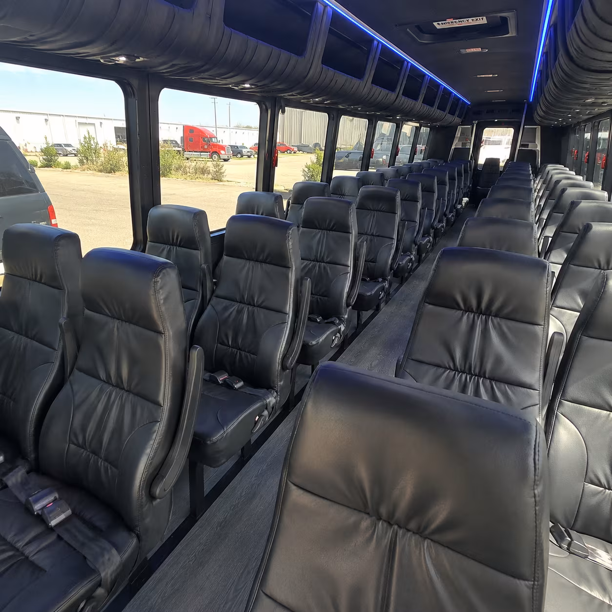 mount pleasant sporting event transportation onboard seating